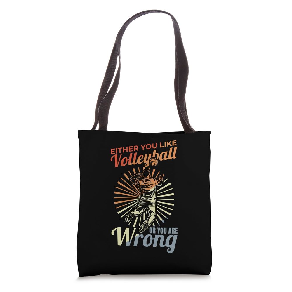 Volleyball Player Quote Beach Volleyball Tote Bag >:)